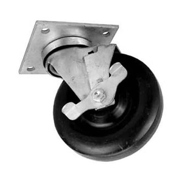 Caster, Swivel , 5"Dia, 3X3"Ctrs